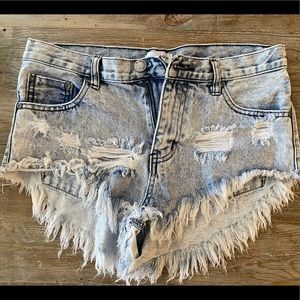 Jean cut off shorts